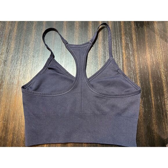 Lot of 2 NUX NeW sports bras - size Small - navy, brown - Picture 7 of 11